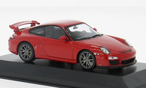 Minichamps Porsche 911 GT3, rot, 2009, 1:43,