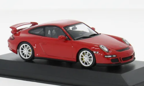 Minichamps Porsche 911 GT3, rot, 2006, 1:43, New