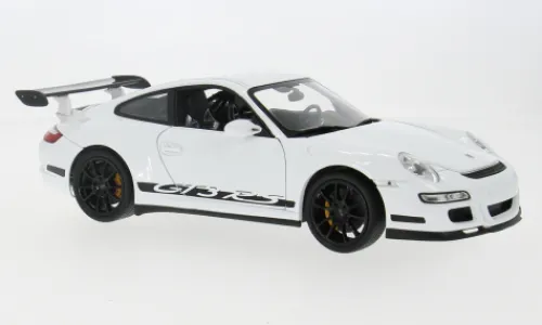 Welly Porsche 911 (997) GT3 RS, weiss/Dekor, 1:18, Clearance