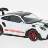 Norev Porsche 911 GT3 RS, weiss/schwarz, 2022, 1:43, Outlet