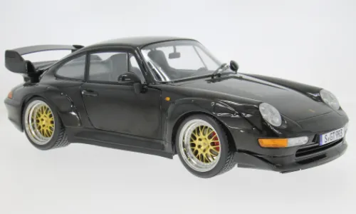 KK Scale Porsche 911 (993) GT2, schwarz, 1996, 1:12, Best