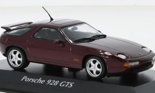 Maxichamps Porsche 928 GTS, dunkelrot, 1991, 1:43, Hot