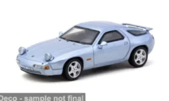 Tarmac Works Porsche 928 GTS, hellblau, 1992, 1:64, Discount