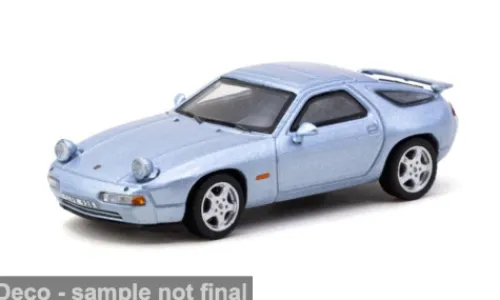 Tarmac Works Porsche 928 GTS, hellblau, 1992, 1:64, Discount