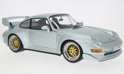 KK Scale Porsche 911 (993) GT2, silber, 1996, 1:12, Best