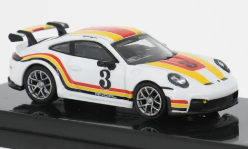Para64 Porsche 911 GT3 (992.2), weiss/Dekor, 2025, 1:64, Hot
