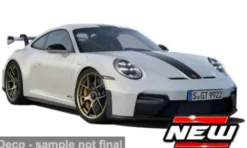 Bburago Porsche 911 GT3, weiss/grün, 2025, 1:24, Outlet