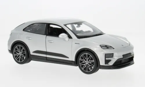 Bburago Porsche Macan Turbo, silber, 2024, 1:24,
