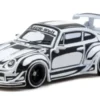 Tarmac Works Porsche RWB 993, silber, 1:64, Outlet