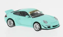 Pop Race Porsche RWB 997, türkis, 1:64, New