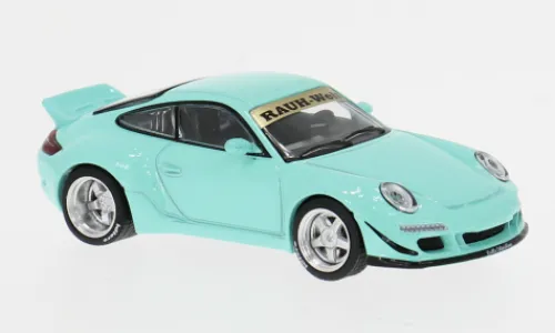 Pop Race Porsche RWB 997, türkis, 1:64, New