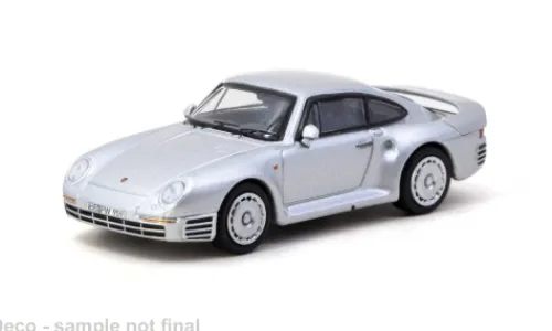 Tarmac Works Porsche 959, silber, 1989, 1:64, Clearance