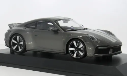 Minichamps Porsche 911 (992) Sport Classic, grau, 2022, 1:18, Hot