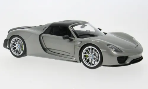 Welly Porsche 918 Spyder, grau/carbon, 2012, 1:18,