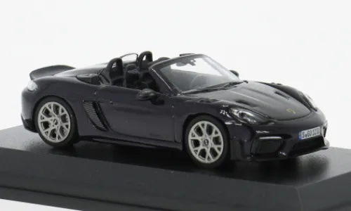 Tarmac Works Porsche 718 Spyder RS, dunkelviolett, 1:64, New