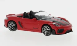 Bburago Porsche 718 Spyder RS, rot/schwarz, 2024, 1:43, Hot