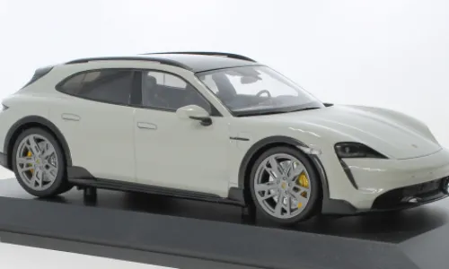 Minichamps Porsche Taycan Cross Tourismo Turbo S, hellgrau, 2021, 1:18, Outlet