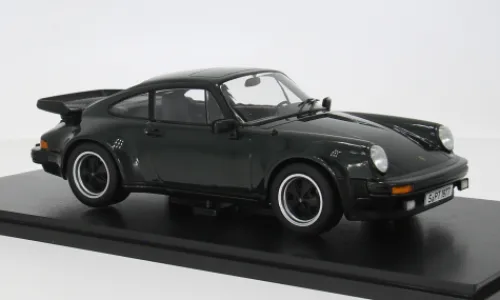 KK Scale Porsche 911 (930) Turbo 3.3, dunkelgrün, 1977, 1:18, Hot