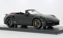 Schuco Porsche 911 (992) Turbo S Cabriolet, grau, 2022, 1:18, Discount