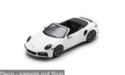 Spark Porsche 911 (992) Turbo S Cabriolet, weiss, 1:43, New