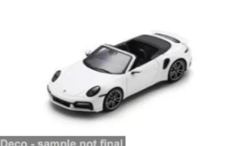Spark Porsche 911 (992) Turbo S Cabriolet, weiss, 1:43, New