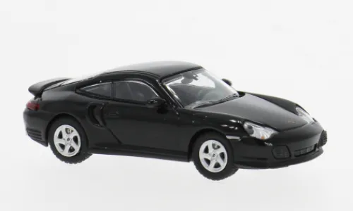 Minichamps Porsche 911 Turbo, schwarz, 2000, 1:87, Best
