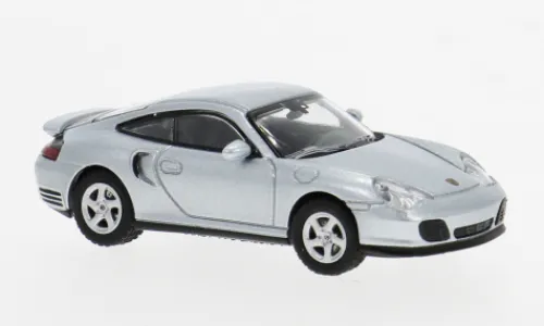 Minichamps Porsche 911 Turbo, silber, 2000, 1:87, Clearance