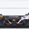 Bburago Red Bull 2er Set: RB21, Formel 1, 2025, Oracle Red Bull Racing, #1, M.Verstappen, 1:64, Hot