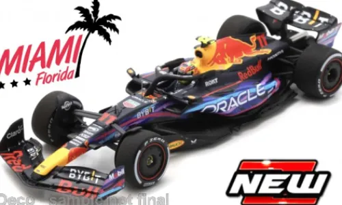 Bburago Red Bull RB19, Formel 1, GP Miami, 2023, Oracle Red Bull Racing, Red Bull, #11, S.Perez, 1:18, Outlet