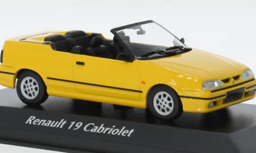 Maxichamps Renault 19 Cabriolet, gelb, 1992, 1:43,