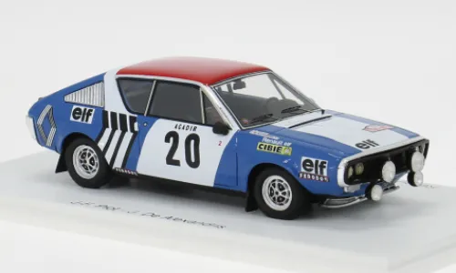 Spark Renault 17, Rally Monte Carlo, 1975, #20, J.F.Piot/J.De Alexandris, 1:43, Outlet