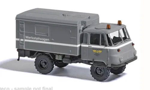 Busch Robur LO 2002 A, 1983, Werkstattwagen DR, 1:87, Clearance