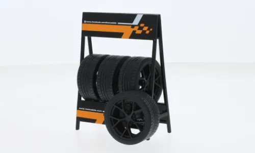 IXO - RS3 Wheels, schwarz, 1:18, Sale