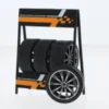 IXO - RS3 Wheels, schwarz/silber, 1:18, Hot