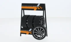 IXO - RS3 Wheels, schwarz/silber, 1:18, Hot