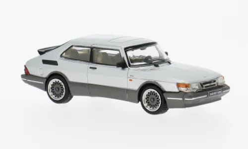 Tarmac Works Saab 900 Turbo, silber, 1978, 1:64, New