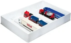 Herpa Sammelbox für LKW-Modelle und Zugmaschinen, weiss, 1:87, Clearance
