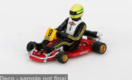 Mini GT - Senna Kart Formula K, 1981, #9, A.D Silva, 1:64, New