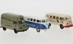 Brekina Set mit 3 VW-Bulli-Modellen, 1960, Im Einsatz in Südamerika, 1:87, Online