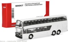 Herpa MiniKit Setra 228 DT, weiss, 1:87, New