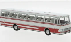 Brekina Setra S 150 H, hellgrau/rot, 1970, 1:87, Hot