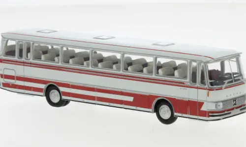 Brekina Setra S 150 H, hellgrau/rot, 1970, 1:87, Hot
