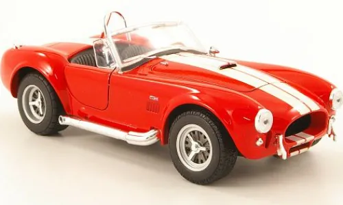 Welly Shelby Cobra 427 SC, rot/beige, 1965, 1:24,