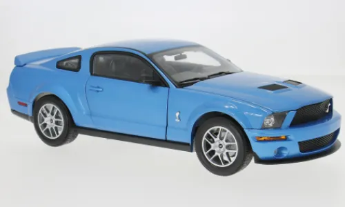 Shelby Collectibles Shelby GT500, blau, 2007, 1:18, New
