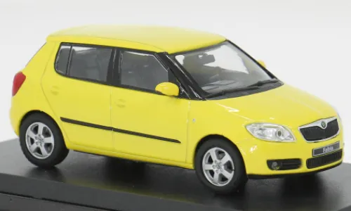 Abrex Skoda Fabia II, gelb, 2006, 1:43, Online