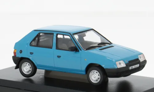 Abrex Skoda Favorit 136L, blau, 1988, 1:43,