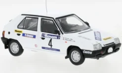 IXO Skoda Favorit 136L, Rallye Valašskaá Zima, 1989, #4, L.Krecek/B.Motl, 1:43, Hot