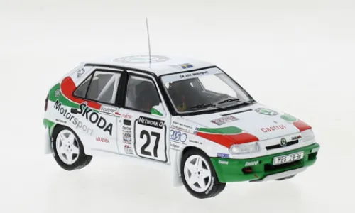 IXO Skoda Felicia Kit Car, Rallye WM, RAC Rally, 1996, #27, S.Blomqvist/B.Melander, 1:43, New