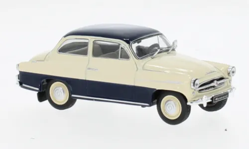 IXO Skoda Octavia, beige/dunkelblau, 1959, 1:43, Clearance
