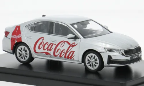 Abrex Skoda Octavia IV FL, silber, 2024, Coca Cola, 1:43, Best